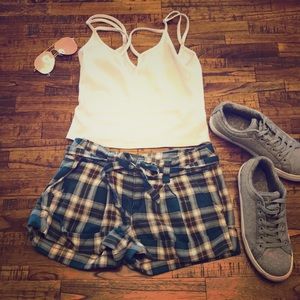 Checkered Hollister shorts
